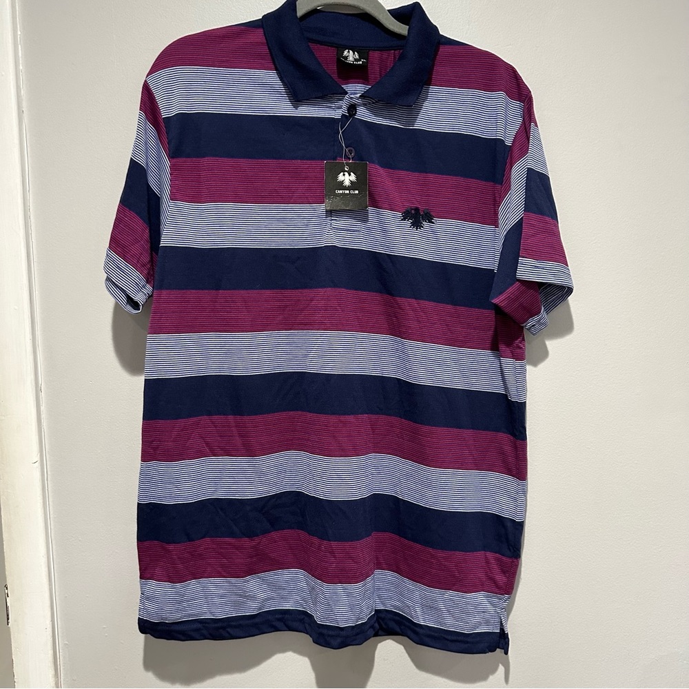 NEW Canyon Club Striped Polo Size XL